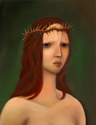 Ecce Homo, 2023 (olja på träpanel)
