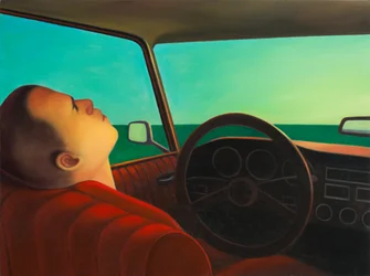 Jag vet att det är över, 2021 (olja på träpanel)