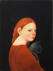 Laura, 2019 (olja på träpanel)