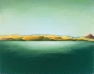 Paysage n°2, 2015 (olja på träpanel)