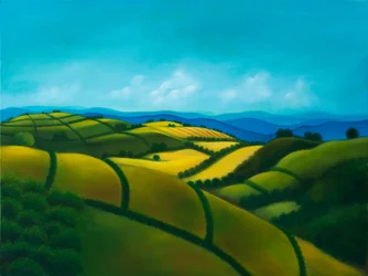 Paysage n°4: I colli bolognesi, 2022 (olja på pannå)