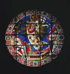 Oculus skildrar uppståndelsen, 1443