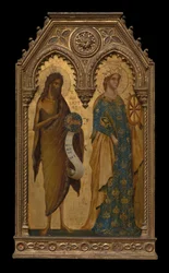 De heliga Johannes Döparen och Katarina av Alexandria, omkring 1350