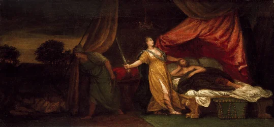 Judith på väg att döda Holofernes