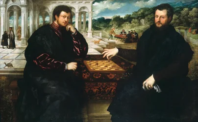 Två schackspelare, omkring 1545