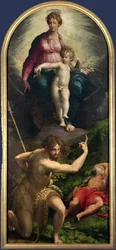 Madonna och barn med St. John och St. Jerome
