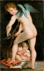 Bågesnideri Amor, mellan 1534 och 1540.