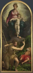 Madonnan och barnet med de heliga Johannes Döparen och Hieronymus, 1527