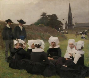 De bretonska kvinnorna vid Pardon, 1887.