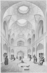 Adji Seid Hussein Bazaar, i Kashan, från 