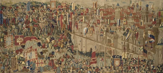 Pastrana-gobelängerna, tillverkning i Tournai, troligen från Passchier Greniers verkstad, ca 1471 - 1475 (gobeläng)