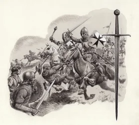 The Teutonic Knights (gouache på papper)