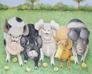 A Chorus Line (akryl på duk)