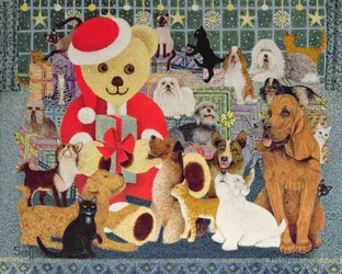 Happy Christmas (olja på duk)