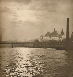 Där järnvägen till Dover korsar floden, c1935.