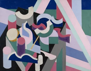 Peinture Nature morte, c.1924 (olja och grafit på duk)