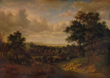En utsikt över Themsen: Greenwich i fjärran, 1820
