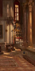 San Zaccaria, Venedig (olja på duk)