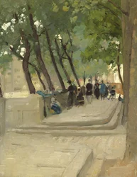 Bokmarknadens vänstra strand, Paris, ca 1900