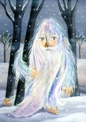 Yeti - Illustration av Patrizia La Porta, 2000.
