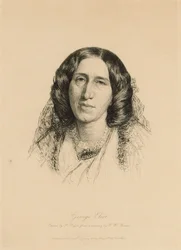 Porträtt av George Eliot 1819-1880, 1882.
