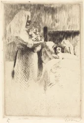 Födelsemeddelande för Anne-Élisabeth Besnard Anne-Élisabeths födelsekort, 1922.