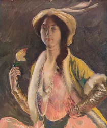 Porträtt av fröken B, 1908, c1932