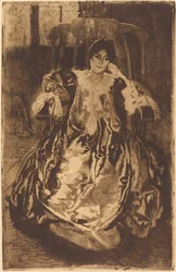 Sidenklänningen Sidenklänningen, 1887.