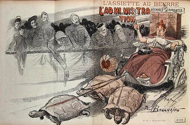 Karikatyr av den franska administrationen, ur "L