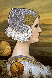 Drottning Wilhelmina av Nederländerna, ca 1901 (illustration)