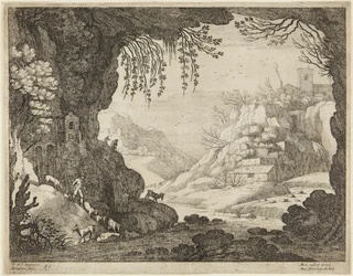 Getherde i en grotta