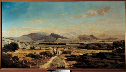 Allauchs kullar Målning av Paul Camille Guigou (1834-1871) 1862 Marseille, Museum of Fine Arts