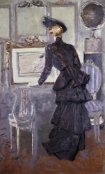 Daisy, prinsessan av Pless i konstnärens studio, 1907
