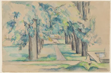 Avenue of Chestnut Trees at the Jas de Bouffan, ca 1878-90 (akvarell)