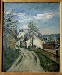Doktor Gachets hus i Auvers. Målning Paul Cezanne (1839-1906)