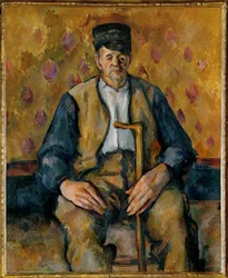 Sittande lantbrukare (olja på duk)