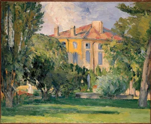 Huset Jas de Bouffan av Cezanne, Paul (1839-1906). Olja på duk, storlek: 59x71