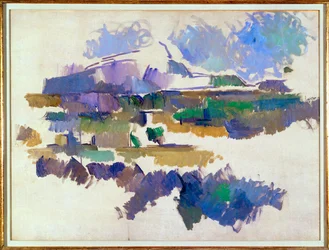 La Montagne Sainte-Victoire, sedd från Lauves (olja på duk)