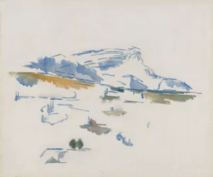 La Montagne Sainte-Victoire vue des Lauves, ca 1904 (olja på duk)