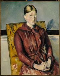 Madame Cezanne med en gul fåtölj