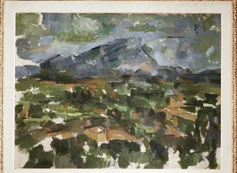 Mont Sainte Victoire sett från Les Lauves (olja på duk)
