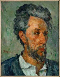 Porträtt av Victor Choquet (olja på duk)