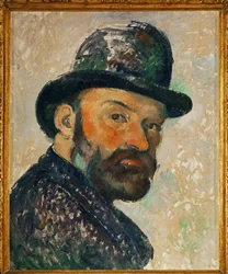 Self-portrait med bowlerhatt