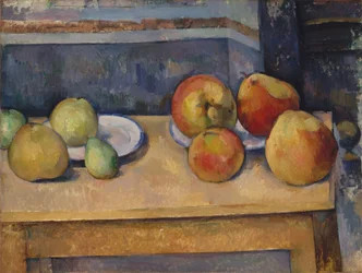 Stilleben med äpplen och päron, ca 1891-2 (olja på duk)