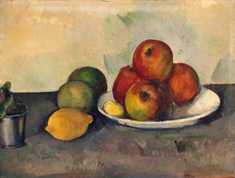 Stilleben med äpplen, cirka 1890