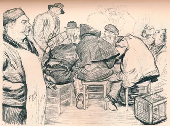 "En leverantör av flytande förfriskningar för anarkister", c1895