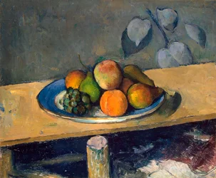 Äpplen, päron och druvor, 1879-1880