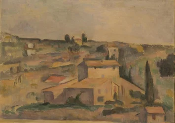 E.Fabbri (efter Cézanne), Landskap nära Bellevue