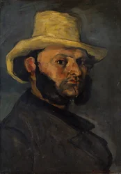 Gustave Boyer f. 1840 i en stråhatt, 1870-71.