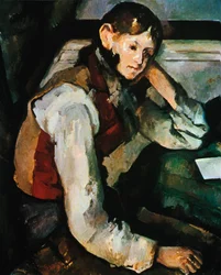 Pojken i en röd väst, 1888-1890